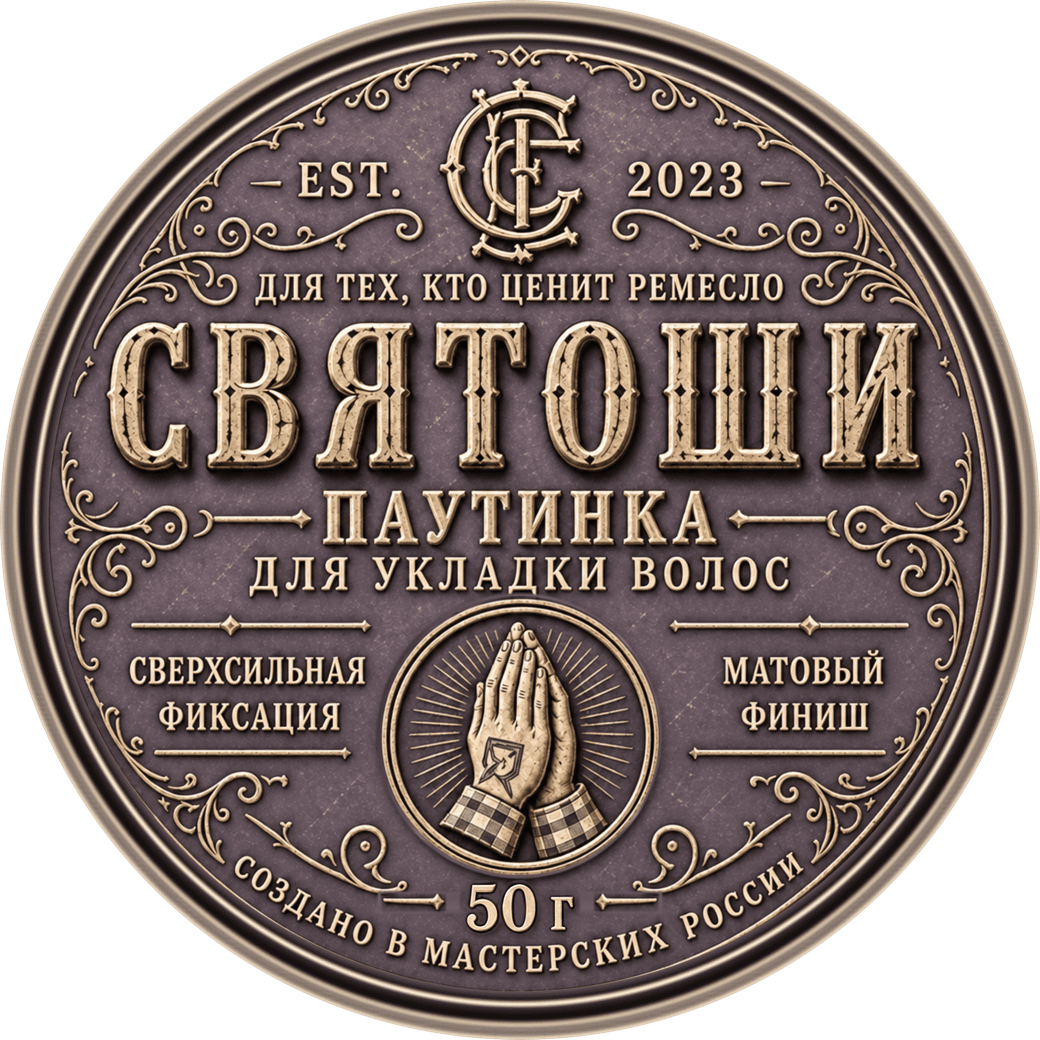 Паутинка для укладки волос СВЯТОШИ — 50 г, лицевая этикетка